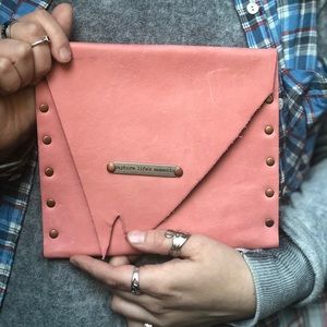 Pretty in pink clutch